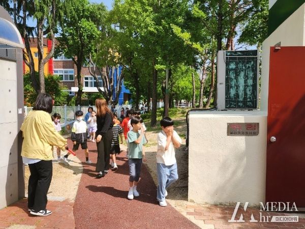 대전 중구, 문성초와 함께 민방공 대피 훈련