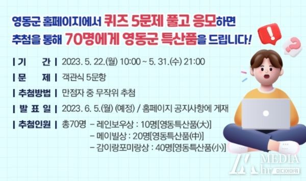 영동군 제54회 인터넷정보검색대회 개최 ‘퀴즈 풀고 푸짐한 선물 받자’