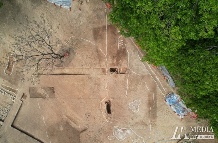 강진 사당리 10호 청자 가마와 폐기장 전경