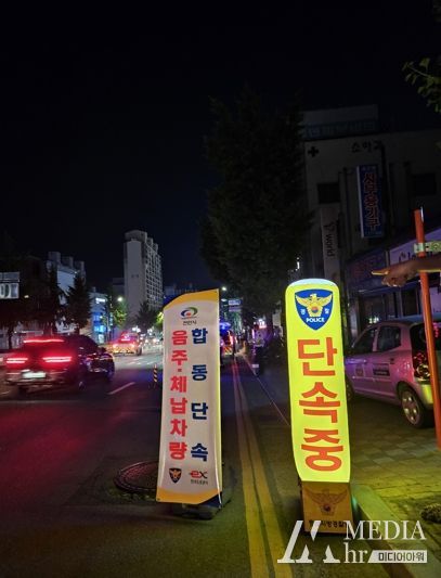 음주운전 및 체납 차량 합동 단속 현장