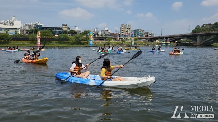 수상레저 스포츠 체험교실 운영 장면