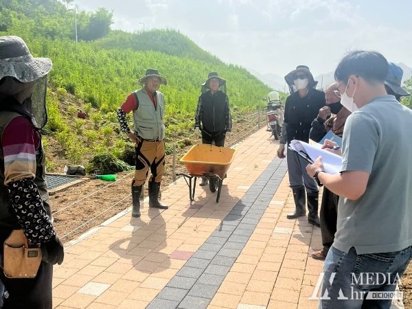 옥천군, 공공일자리사업 야외사업장 현장점검 완료
