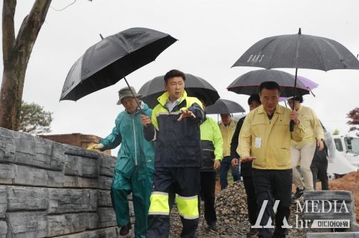 김철우 보성군수, 휴일에도 장마철 재해위험지역 안전 점검