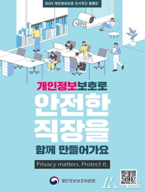 2023년 개인정보보호 인식주간 캠페인 포스터