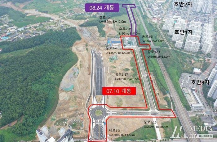 R&D집적지구~불당2동 연결도로