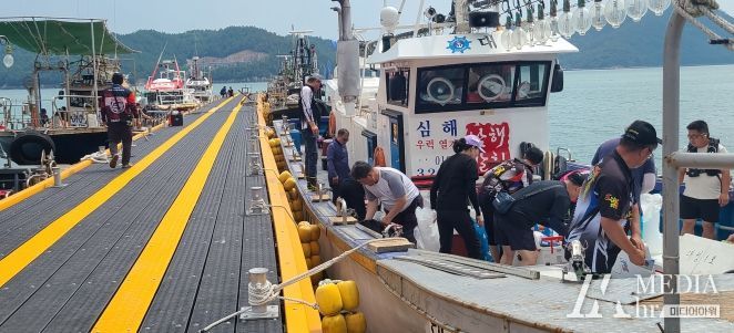강진군 병영면에서 매주 금요일 열리는 ‘불금불파’현장.
