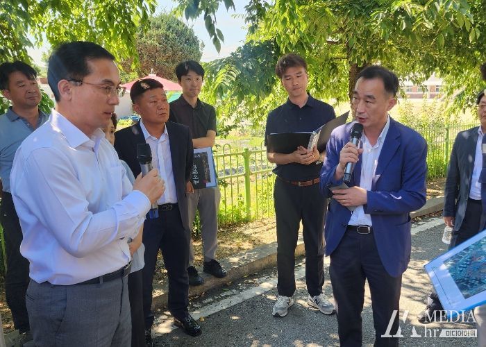 박희조 동구청장, 대동2구역 인근 학교 통학안전 의견 청취